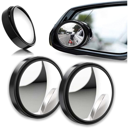 2Pcs 360° Car Blind Spot Convex Mirrors 1