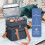 Insulated Double-Deck Lunch Bag with Dual Compartments and 4