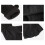 Γάντια Polar Fleece με μισά δάχτυλα, μαύρα, μέγεθος ενηλίκων 7