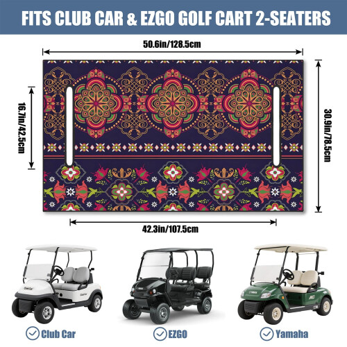 Toalha/cobertor de microfibra para assento de carrinho de golfe, 130 x 79 cm (51 x 31 polegadas) 2