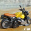 1:12 Moto en alliage PullBack 14x7x9cm Jaune 12