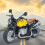 1:12 Moto en alliage PullBack 14x7x9cm Jaune 16