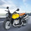 1:12 Moto en alliage PullBack 14x7x9cm Jaune 15