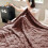 Plush Soccer Grid Throw Blanket Brown 200x230cm 5