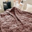Plush Soccer Grid Throw Blanket Brown 200x230cm 7