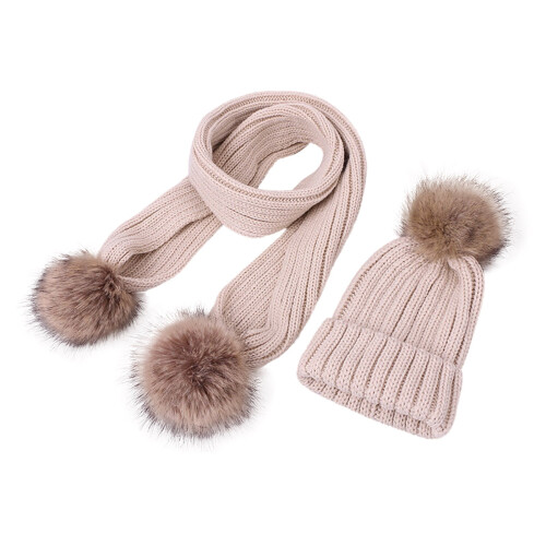 Conjunto infantil combinando para meninas e meninos, com cachecol infinito, gorro, touca e faixa de cabeça. 1
