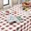 Waterproof Gingham Rectangle Tablecloth 54x54 in 3