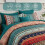 Boho 8-Piece Comforter Set, Aqua & Purple Microfiber 3
