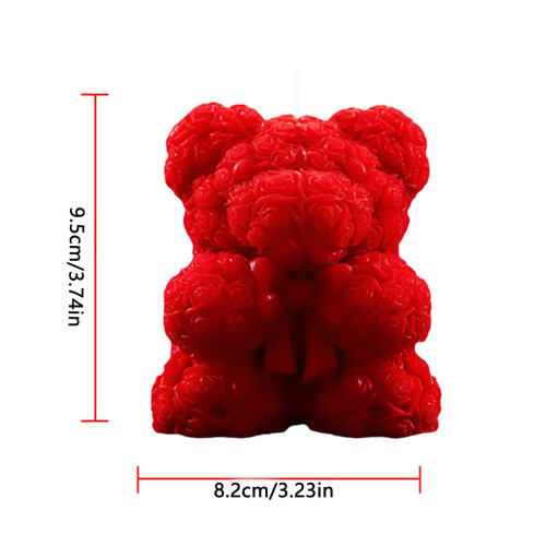 Bougie parfumée Rose Bear rouge 260 g 2