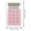 Calculator de birou Tineasur Delicate, plastic roz, pachet de 1 7
