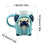 Mug en céramique motif teckel avec anse 3D, 35 cl 3