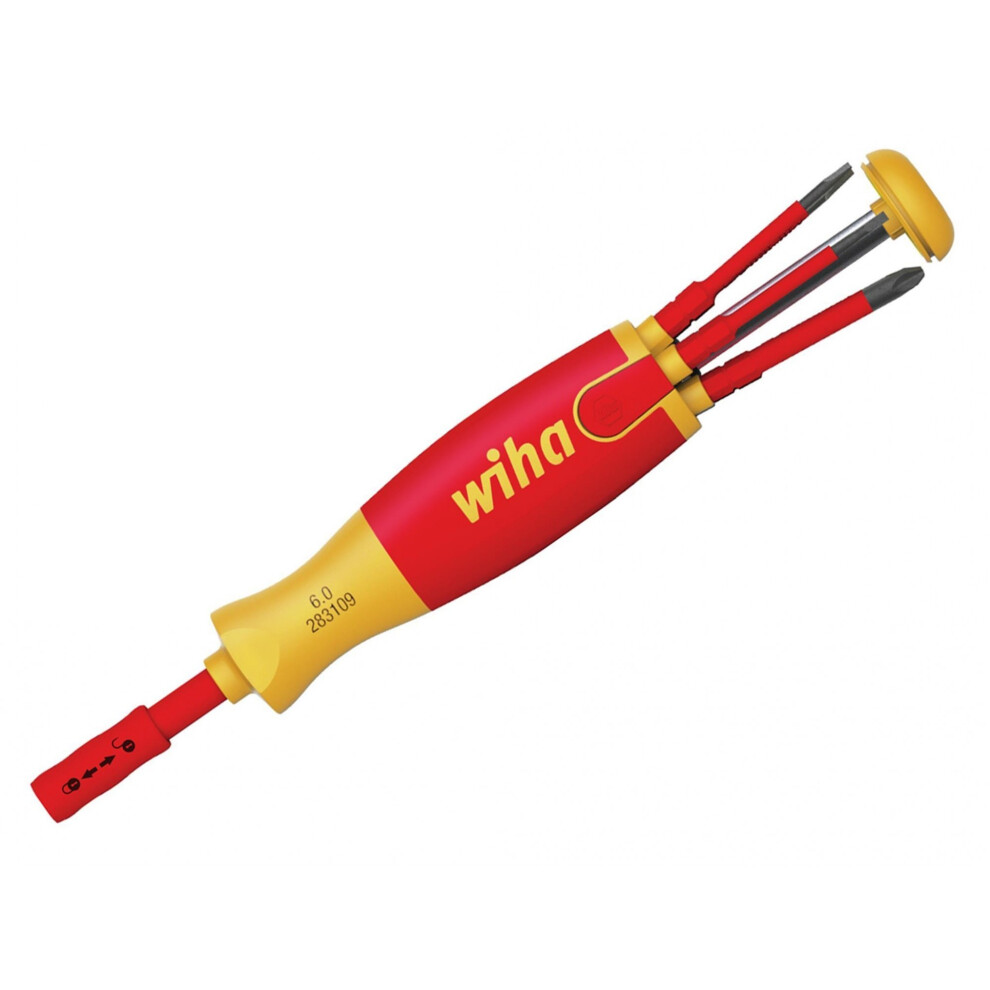 Wiha Liftup Electric Bit Magazine Sl/Pz/Pzs Screwdriver Set, 6 Piece