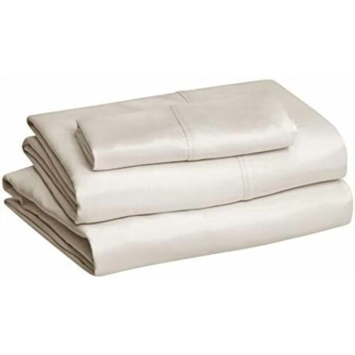Microfiber Bed Sheet Set 3-Piece Twin XL Beige 1