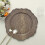 6 farfurii acrilice rustice cu efect de lemn, 33 cm 4