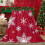 Christmas Snowflake Throw Blanket Red 130x100cm 2