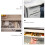 100 Pcs Hardware Accessories Drawer Brackets White Drawers Man 3