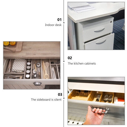 100 Pcs Hardware Accessories Drawer Brackets White Drawers Man 2
