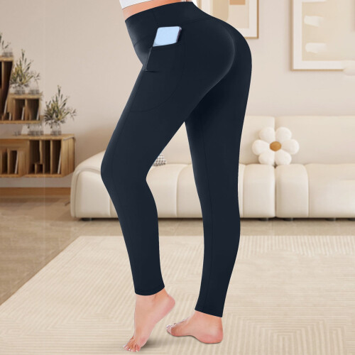 Κολάν για γυναίκες Plus Size Μονόχρωμο Plus Size Ψηλόμεσο Ψηλόμεσο Ελαστικό Casual με Τσέπες 2