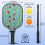 Σετ κουπιών Pickleball από fiberglass με λουλούδια και 2 μπάλες και τσάντα – Συμβατό με 3
