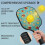 Σετ κουπιών Pickleball από fiberglass με λουλούδια και 2 μπάλες και τσάντα – Συμβατό με 4