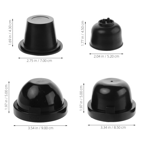 Cache-phares de voiture noir, résistant et élégant (4 pièces) 1