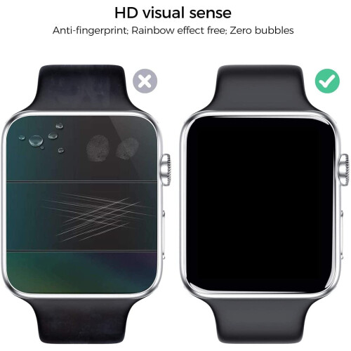 Συσκευασία 3 τεμαχίων συμβατή με το Apple Watch Προστατευτικά οθόνης 44 χιλιοστών - 2