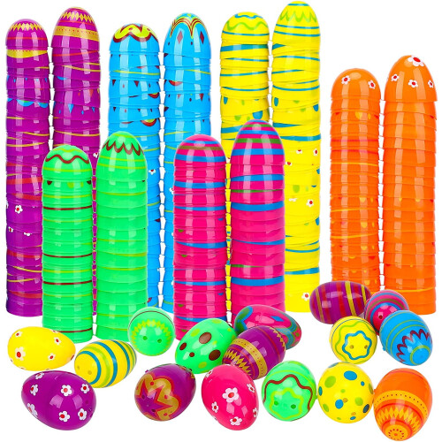 200 uova di Pasqua in plastica stampate 2