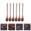 6-teiliges Set Honiglöffel aus Holz mit langem Griff 3