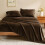 Σεντόνια Flannel Twin Size Brown - Σετ σεντονιών από εξαιρετικά μαλακό φλις, αφράτα, extra 2