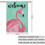 Σημαίες Σπιτιού Flamingowelcome28x40Διπλής Όψης Ροζ Φλαμίνγκο Σημαίες Ζεστής Αυλής Άνοιξη 2