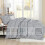 Silver Grey King Duvet Cover Set Microfiber 3-Piece 5