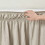 Queensize bedrok met ruches en elastische rand, beige 3