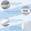 Stackable Hat Storage Boxes - Clear PVC Organizer Holds 12 Caps Each with Cardboard Base for Closet,2 Pcs 4