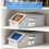 Stackable Hat Storage Boxes - Clear PVC Organizer Holds 12 Caps Each with Cardboard Base for Closet,2 Pcs 5