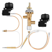 1 Set Patio Heater Replacement Parts for Outdoor Fire Pit Control Safety Valve Thermocouple and Tilt
