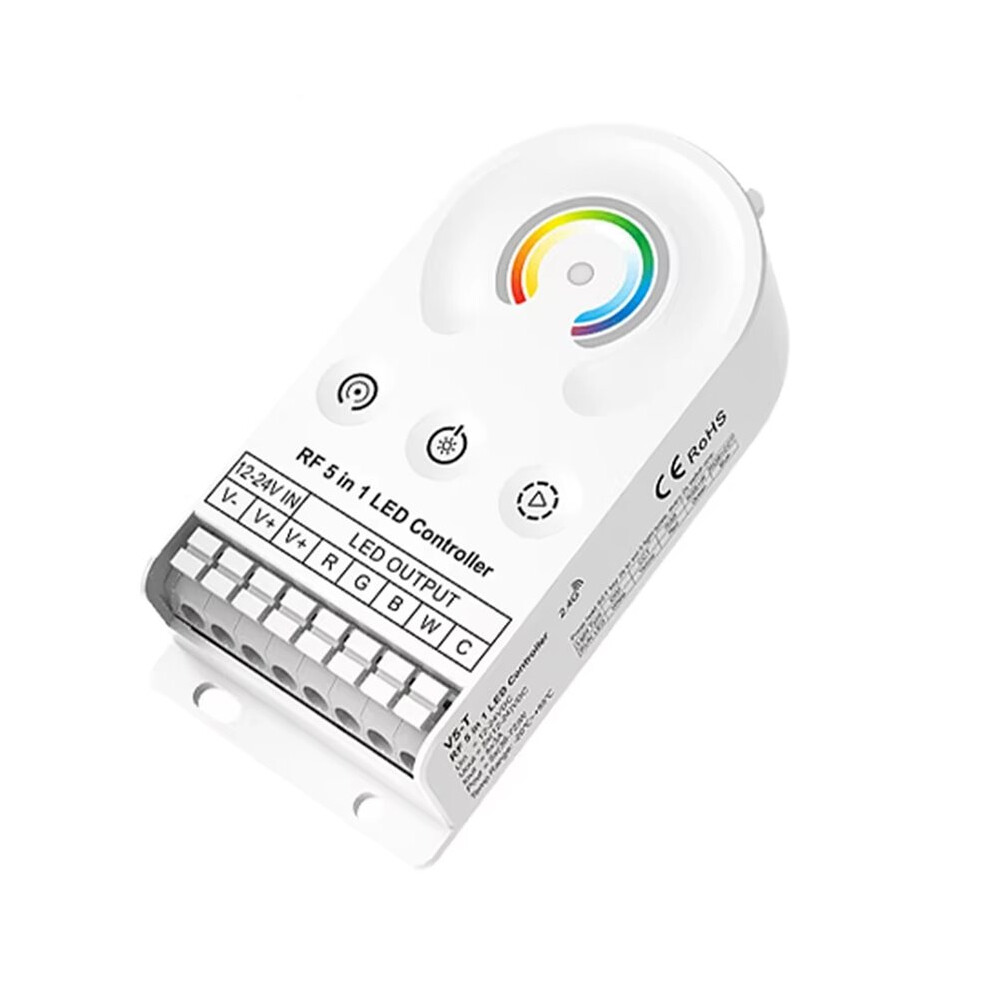 V5-T Dc12v 24V 5-In-1 Cv Led Controller 5Chx3a Cct Rgb Rgbw Rgbcct Led Strip Dimmer Touch (Rf) 4711834849821
