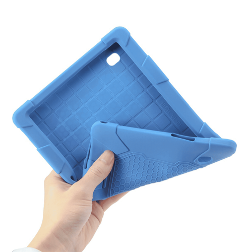 Capa para tablet Android de 10,1 polegadas resistente a quedas, feita de silicone, na cor verde escura. 1