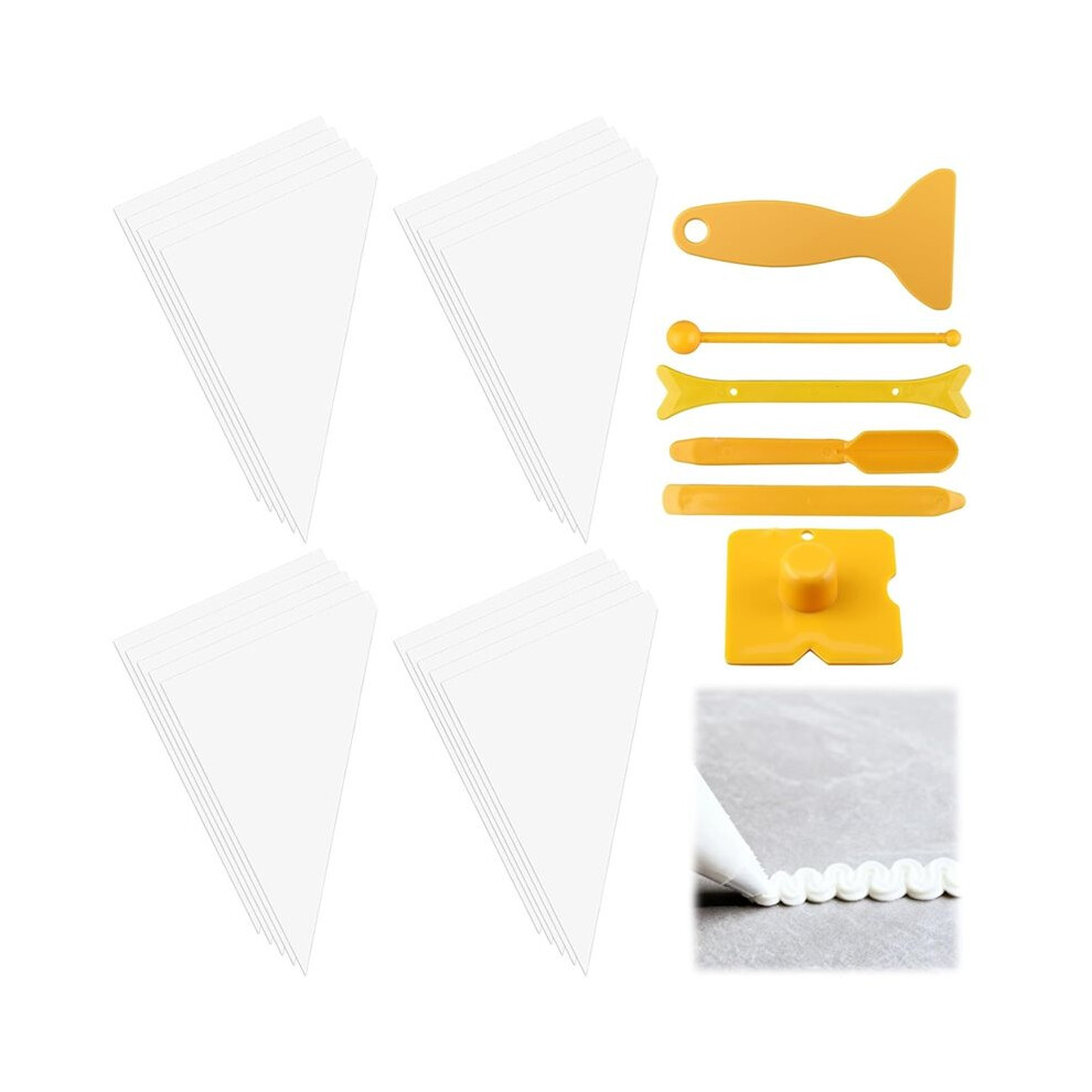 26 Pcs Tile Grout Masonry Mortar Bag, 16X12 Inch Puncture Tip For Cement Sealer Application In Diy Tile Installation 6032244119051
