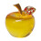 Yellow Glass Apple Ornament, Winter Table Centerpiece 2