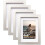 Light Grey Solid Wood Photo Frames 4x6 4 Pack 1