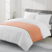 Orange Throw Blanket 50 x90 Inches Throw Textured Solid Soft Sofa Throw Bed Runner Couch Cover Knitted Decorative Blanket Bed Runner