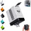 Caricabatterie rapido 2 in 1 da 120 W con modulo retrattile e 1