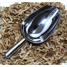 Stainless Steel Ice Scoop, Small Metal Food Candy Scoop for Kitchen Bar Party Wedding - 6 Oz