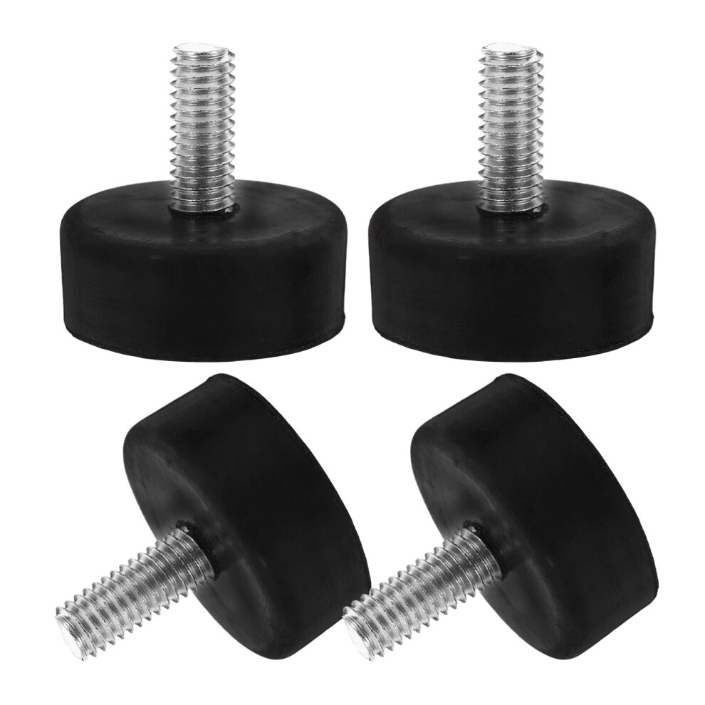 4Pcs Adjustable Rubber Furniture Feet Round Leveling Shock Absorption Noise Reduction Anti Slip For Indoor Use 9180479729877