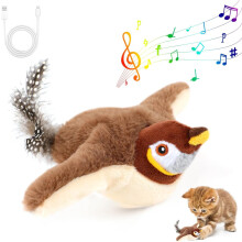 Flying Bird Cat Toy Rechargeable with Chirping Wings 1pc