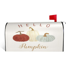 Mailbox Covers Pumpkin Thanksgiving Fall Magnetic Letter Post Box Cover Standard Size 21 x 18 Inch Garden Yard Home Decorative