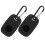 2 Pieces Tile Mate Tracker Case Tiles Cover Accessory Key Holder Keychain Black 1