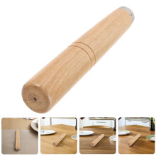 2Pcs Replacement Wooden Spatula Handle Light Yellow Anti-Scald Solid Wood Handle For Kitchen Utensils
