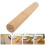 2Pcs Replacement Wooden Spatula Handle Light Yellow Anti-Scald Solid Wood Handle For Kitchen Utensils 1
