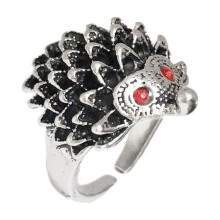 Womens Fashion Rings Set Retro Punk Gothic Snake Dragon Animal Design Adjustable Alloy Rings Silver Color Jewelry Set